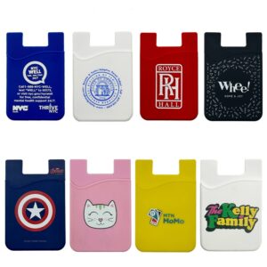Custom  Silicone Mobile Wallet Card Holder