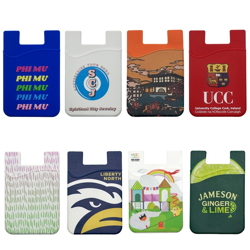 Custom  Silicone Mobile Wallet Card Holder