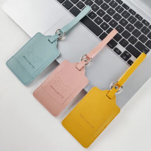 Soft PU Leather Luggage Tag Custom  Pattern