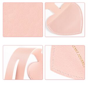 Custom Leather Heart Shape Luggage Tag