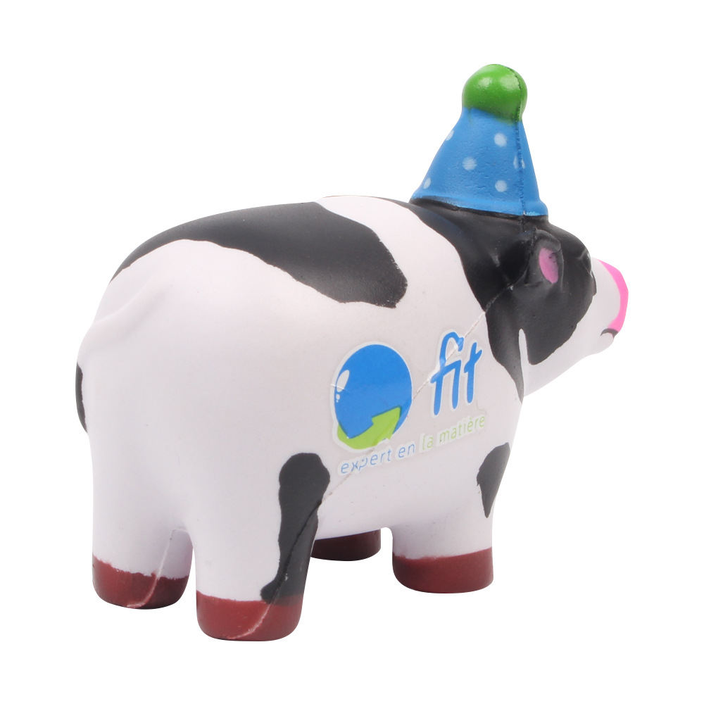 Foam Birthday Cow Stress Ball