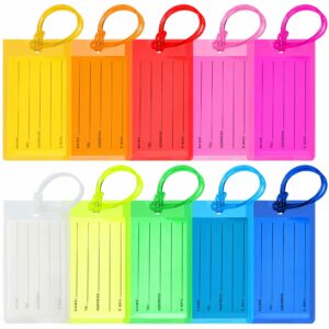 Clear PVC Luggage Tag with Loop Strap