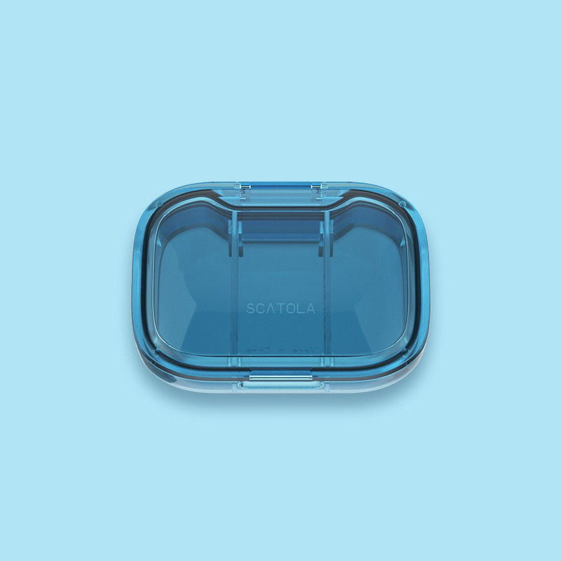 Flip-Top 3-Compartment Transparent Pill Box