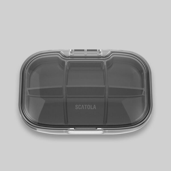 Large 6-Compartment Transparent Pill Organizer