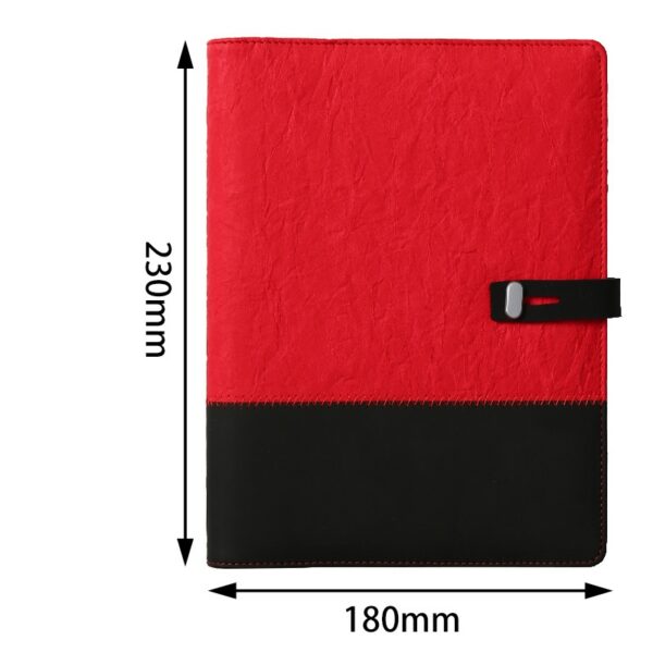 A5 Color-Block Loose-Leaf Business Notebook - Image 2