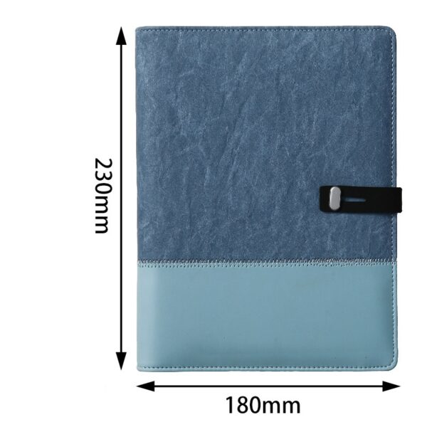 A5 Color-Block Loose-Leaf Business Notebook - Image 4