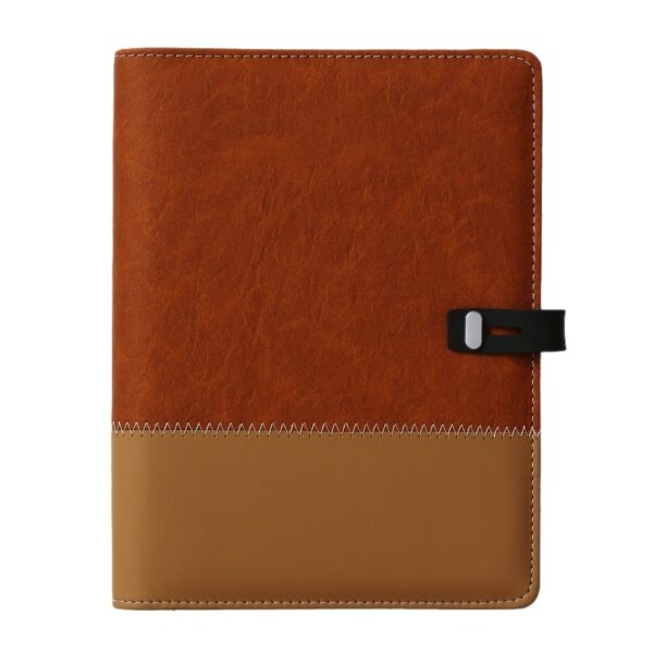 A5 Color-Block Loose-Leaf Business Notebook - Image 5
