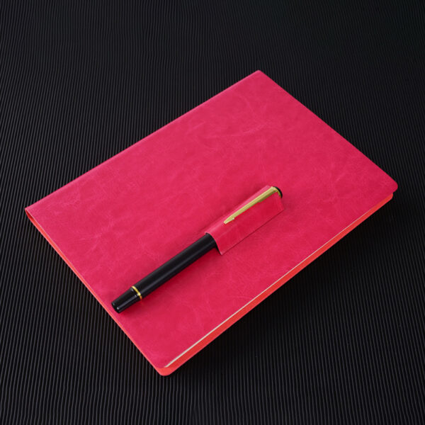 A5 Soft Cover Notebook with Pen Slot - Image 5