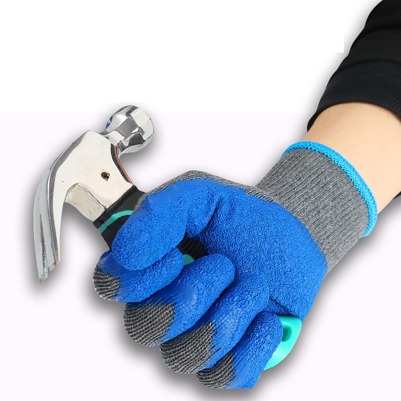 Ten-Stitch Cotton Terry Cloth Work Gloves with Logo