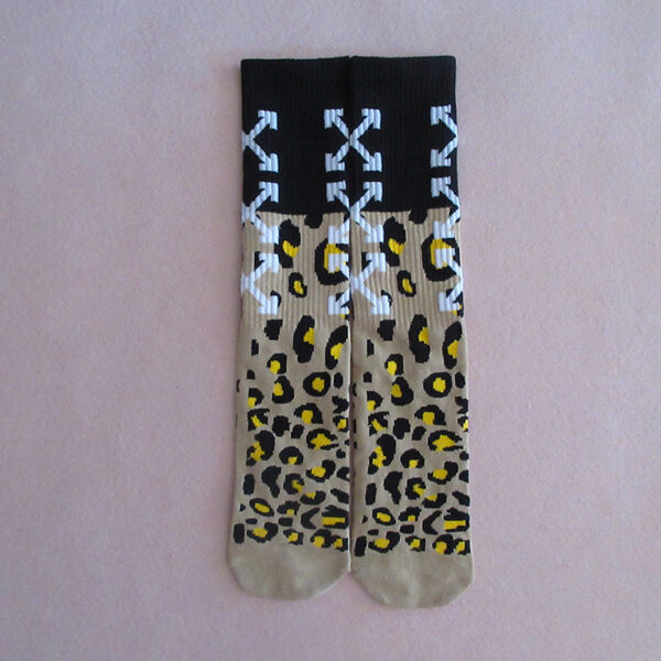 Custom Logo Combed Cotton Socks - Image 2