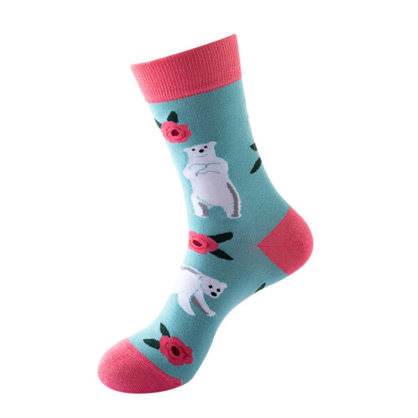 Full-Color Logo Fruit Cotton Sock - Image 3