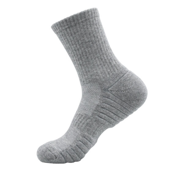 Custom Logo Long-Calf Basketball Socks with Towel Bottom - Image 4