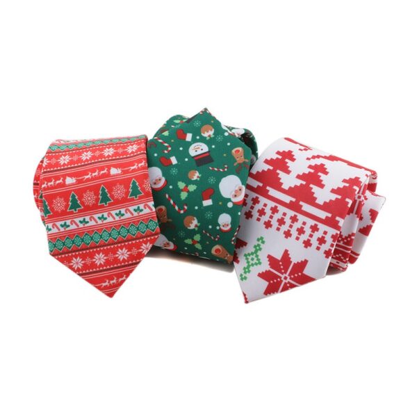 Festive Christmas Printed Ties with Custom Logo - Image 2