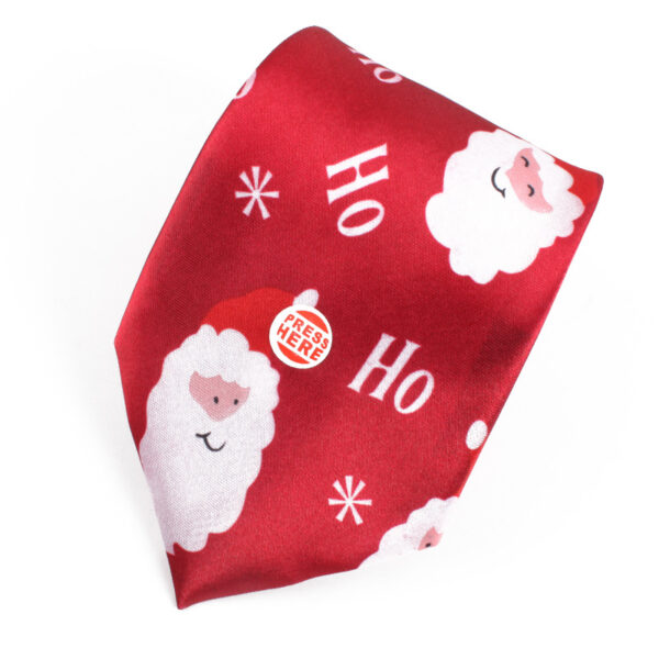 Customizable Printed Polyester Women's Christmas Tie - Image 2