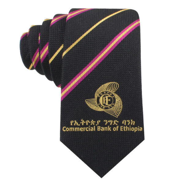 Men's Business Tie with Custom Logo - Image 2