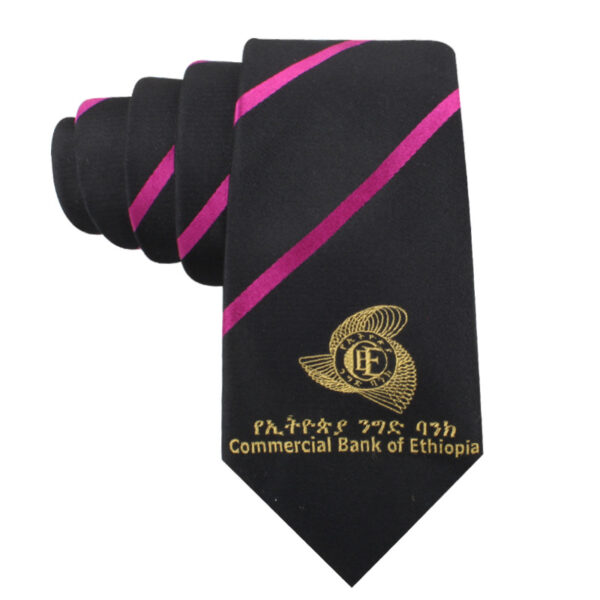 Men's Business Tie with Custom Logo - Image 3