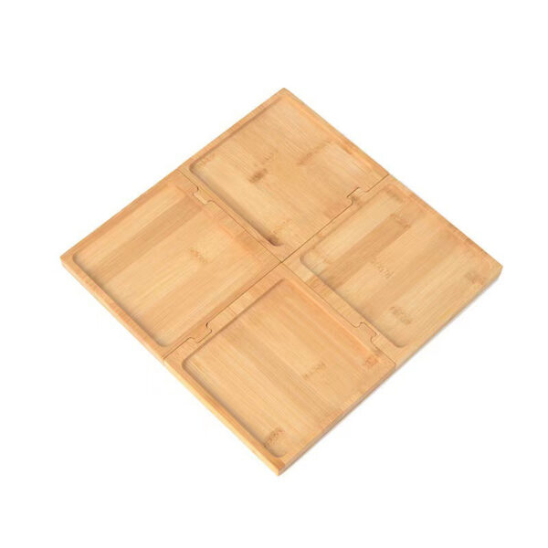 4 In 1 Square Bamboo Tray Set - Image 2