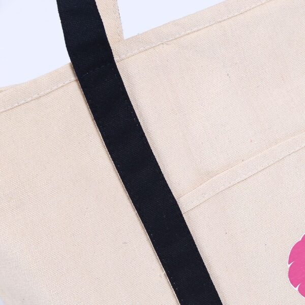 Cotton Patchwork Tote Canvas Bag - Image 3