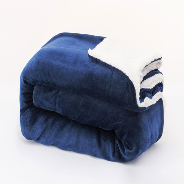 Lambswool Thickened Double Flannel Blanket - Image 3