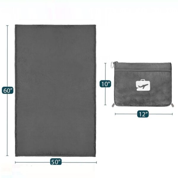 Portable Removable Travelling Plane Blanket - Image 3