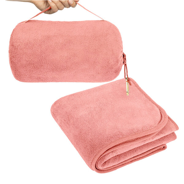 Portable Carrying Handle Travel Blanket - Image 2
