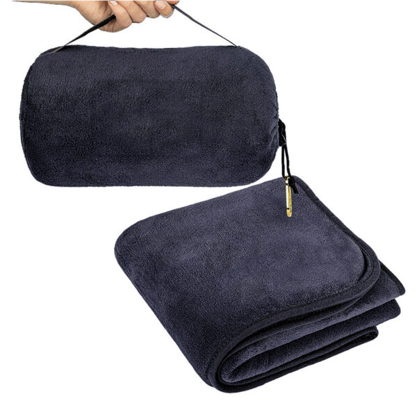 Portable Carrying Handle Travel Blanket - Image 3
