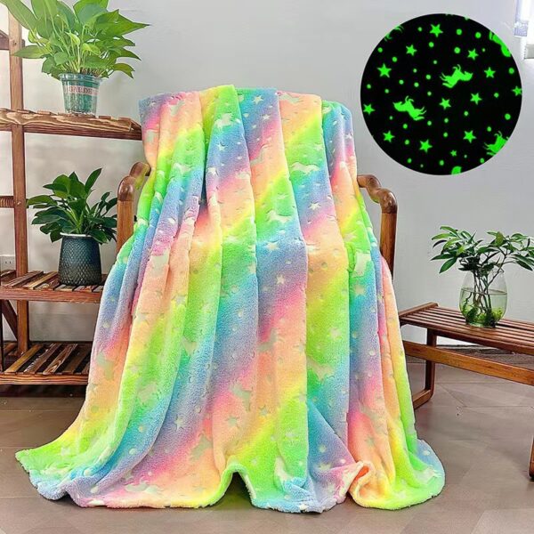 Fluorescent Flannel Children's Printed Blanket - Image 2