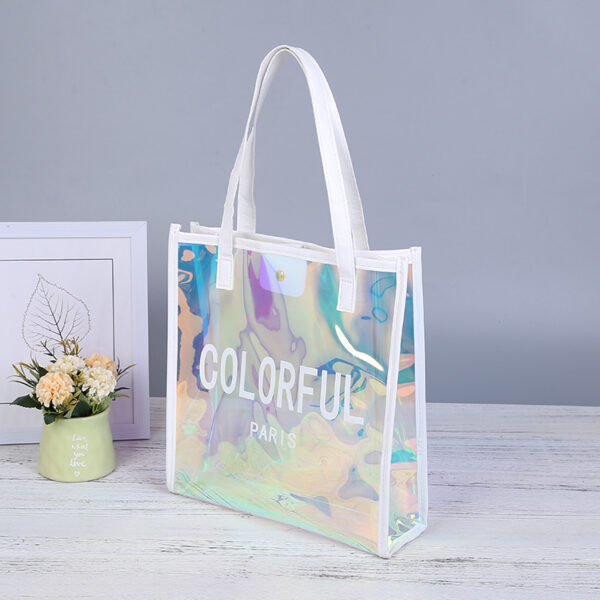 Custom PVC Clear Jelly Illusion Tote Bag - Image 5