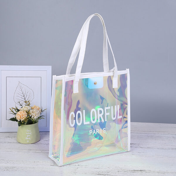 Custom PVC Clear Jelly Illusion Tote Bag - Image 6