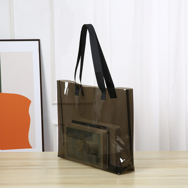 Custom PVC Beach Bag Semi-Clear Jelly Tote Bag - Image 2