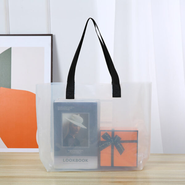Custom PVC Beach Bag Semi-Clear Jelly Tote Bag - Image 4