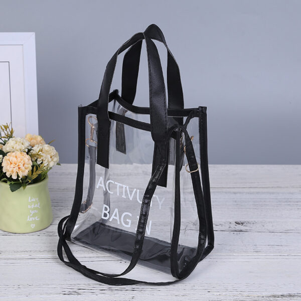 Custom 2 In 1 Transparent Shoulder Bag Jelly Handbag - Image 2
