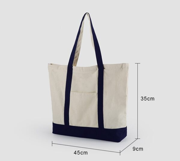 Custom Canvas Two-Tone Tote Bag - Image 5