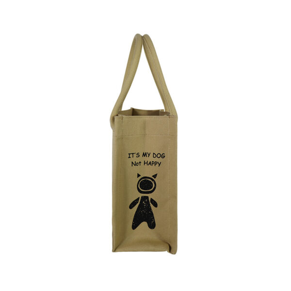 Cotton Linen Reinforced RPET Canvas Tote Bag - Image 2