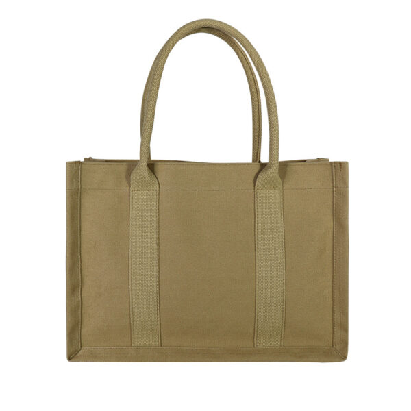 Cotton Linen Reinforced RPET Canvas Tote Bag - Image 4