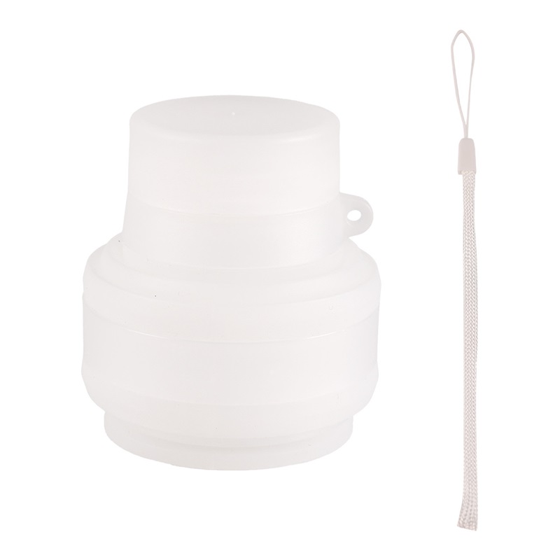 Creative Outdoor Silicone Folding Water Bottle with Lanyard