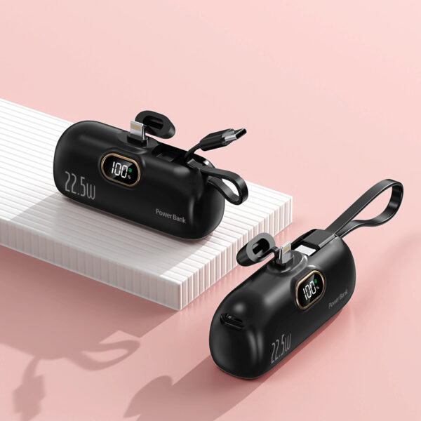 Mini Capsule 5000mAh Portable Power Bank - Image 2