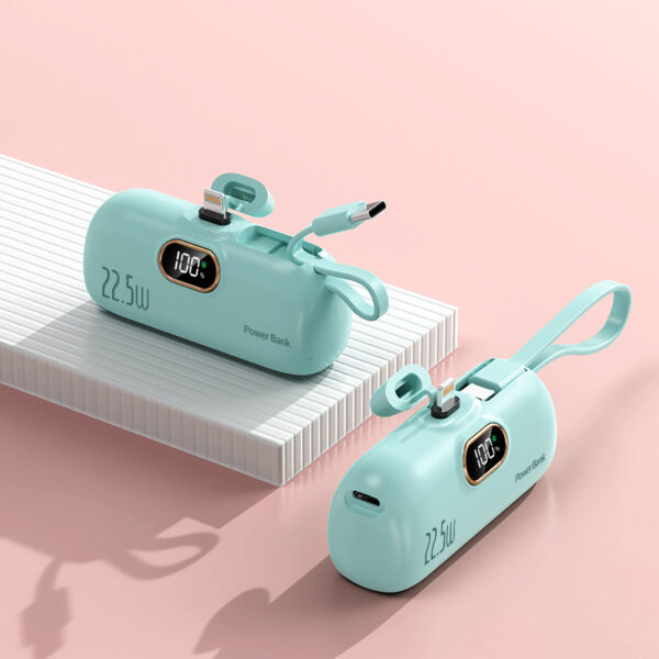 Mini Capsule 5000mAh Portable Power Bank - Image 3
