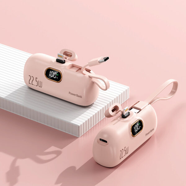 Mini Capsule 5000mAh Portable Power Bank - Image 4