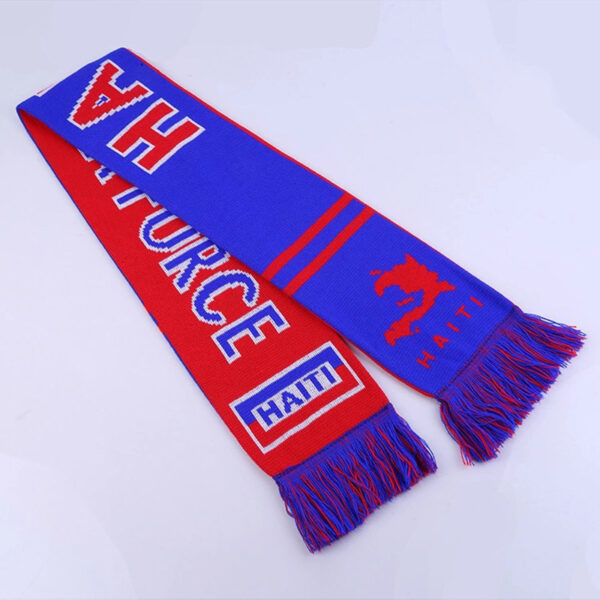 Customized Knitted Woven Scarf with Tassel - Image 2