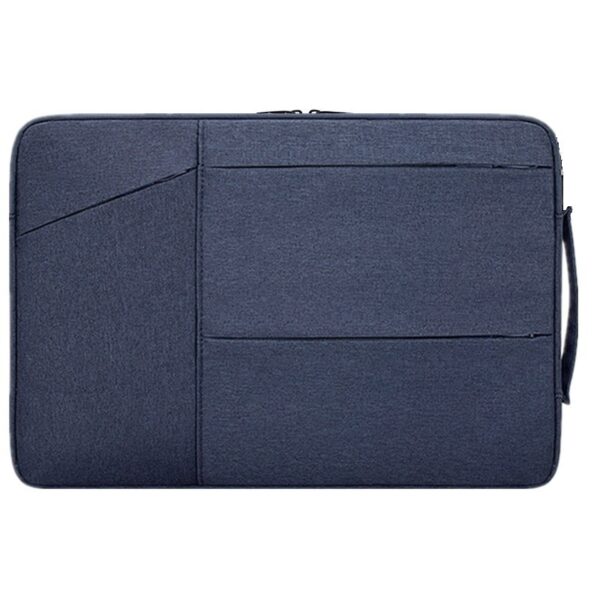 Oxford Fabric Multi-Pocket Fleece Laptop Sleeve - Image 4