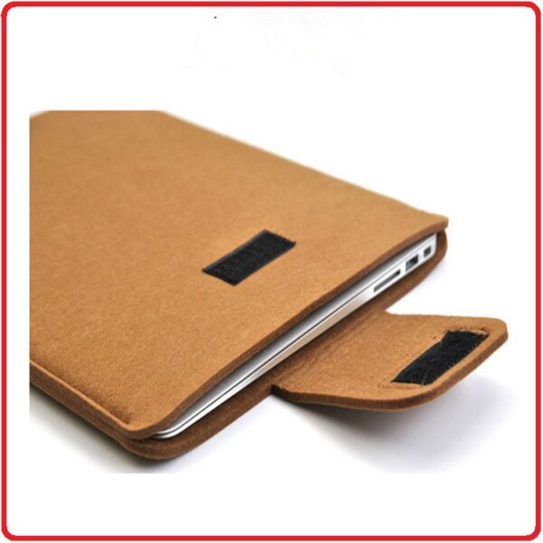 Felt Fabric Velcro Laptop Sleeve - Image 3