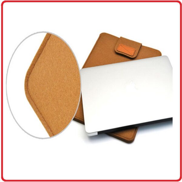 Felt Fabric Velcro Laptop Sleeve - Image 4
