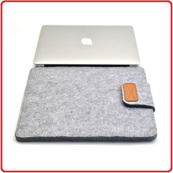 Felt Fabric Velcro Laptop Sleeve - Image 5