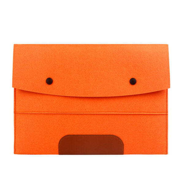 Felt Double-Pocket Collision-Resistant Laptop Sleeve - Image 2