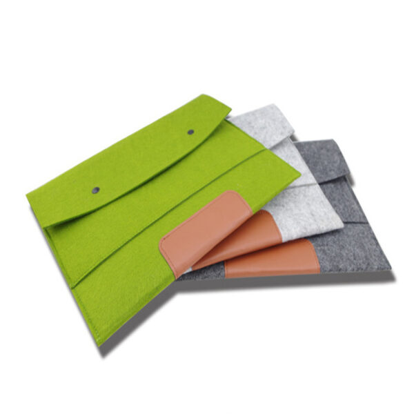 Felt Double-Pocket Collision-Resistant Laptop Sleeve - Image 3
