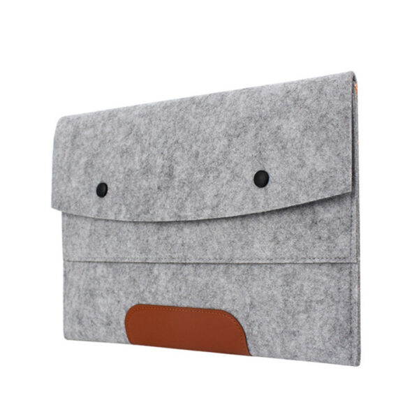 Felt Double-Pocket Collision-Resistant Laptop Sleeve - Image 5