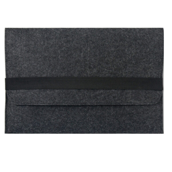 Felt Fabric Strap Large Size Laptop Sleeve - Image 3