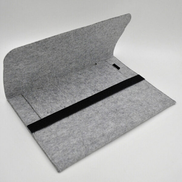 Felt Fabric Strap Large Size Laptop Sleeve - Image 4