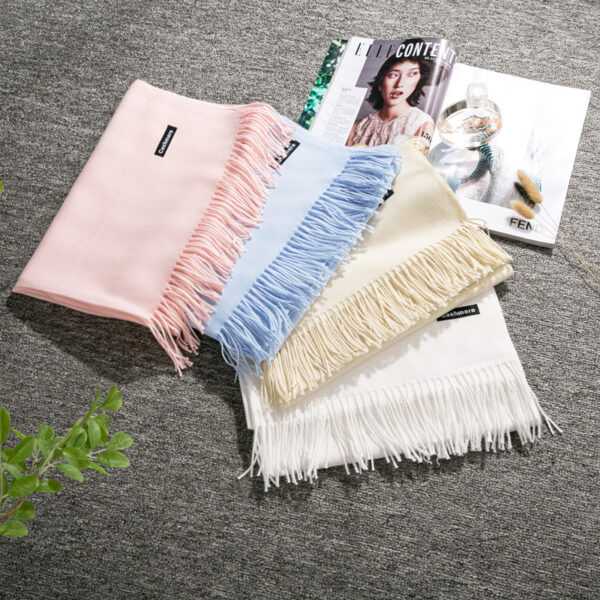 Cashmere-Like Extra-Wide Scarf - Image 3